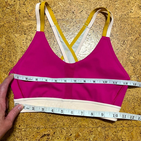 Brooks Drive Plunge 2.0 High Impact Sports Bra NWOT In Mauve/Sand/Sun Sz XS - Picture 14 of 15